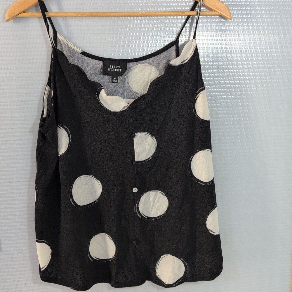 Fifty States Tank Black & White Tank Medium NWT